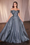 Organza Off Shoulder A-line Gown by Ladivine CD801