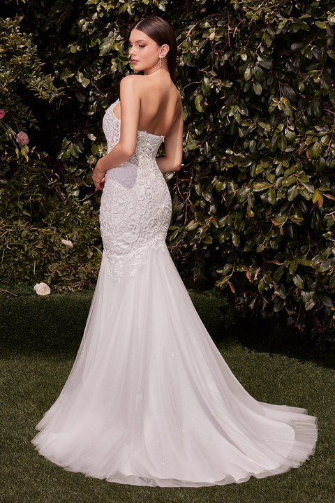 Ladivine CDS482W Strapless Mermaid Bridal Gown