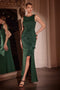 Fitted Sleeveless Neoprene Gown by Ladivine CH377