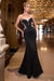 Ladivine CM365 Beaded Jersey Strapless Gown