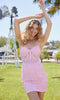 Short Sheath Lace Homecoming Dress: Nox Anabel D980