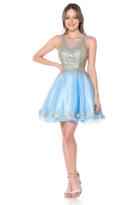 A Line Short Homecoming Cocktail Dress Lenovia 8101