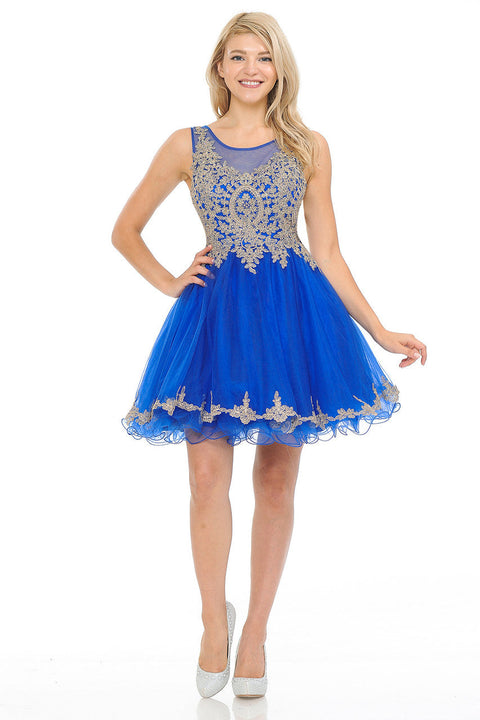 A Line Short Homecoming Cocktail Dress Lenovia 8101