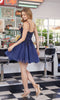 Glitter lace Homecoming Dress: Nox Anabel E103