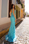 Nox Anabel Mermaid Dress with Sequin Embroidery E1274