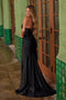 Nox Anabel E1488 Elegant Appliqué Satin Gown with Slit