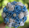 Baby Blue Quinceañera Flower Bouquet