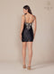 Sleeveless Short Dress with Beaded Accents by Nox Anabel E912