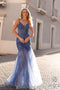 Nox Anabel Sleeveless Mermaid Gown with Sheer Panels and Beading F1467