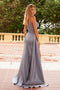 Nox Anabel F1573 Dazzling Sequin Appliqué Corset Gown with Slit