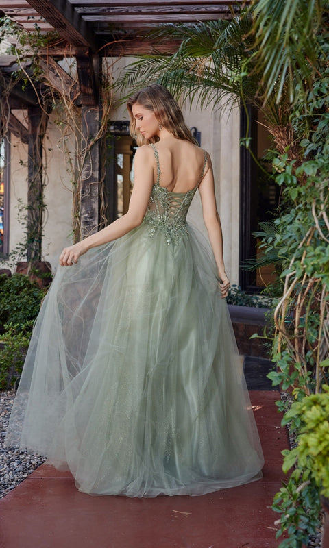 Nox Anabel F1726 Long Prom Gown with Elegant Silhouette