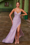 Nox Anabel G1652 Strapless Sequin Fitted Gown with Side Slit