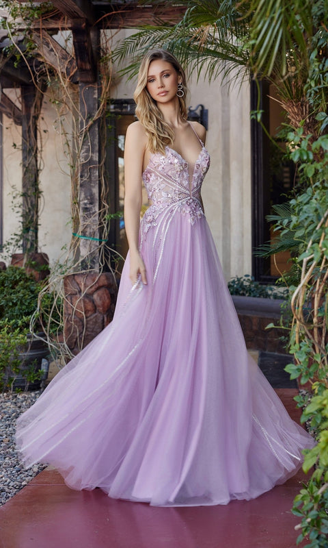 Nox Anabel G1795 Long Prom Gown with Elegant Silhouette