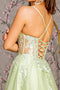 GLS Gloria GL3212 Sleeveless Gown with Butterfly Appliqué and Slit