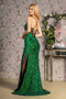 GLS Gloria GL3217 Corset Sequin Mermaid Dress with Embroidery