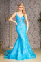 GLS Gloria GL3220 Sequin Print Sleeveless Mermaid Dress