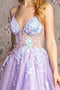 Sequin Appliqué Sleeveless A-line Gown by GLS Gloria GL3226