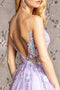 Sequin Appliqué Sleeveless A-line Gown by GLS Gloria GL3226