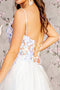 GLS Gloria GL3265 Sleeveless Corset A-line Gown with 3D Butterfly Accents