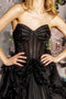 Strapless Sheer Corset Ruffled Gown by GLS Gloria GL3455