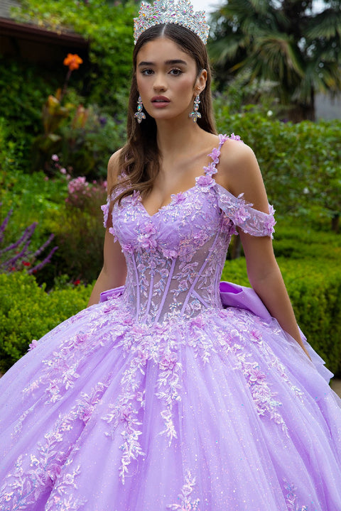 GLS Gloria GL3520 Off Shoulder Ruffled Ball Quinceañera Dress