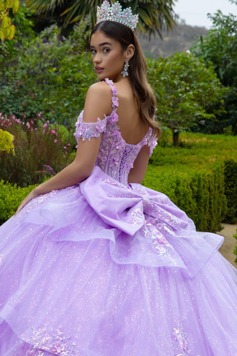 GLS Gloria GL3520 Off Shoulder Ruffled Ball Quinceañera Dress