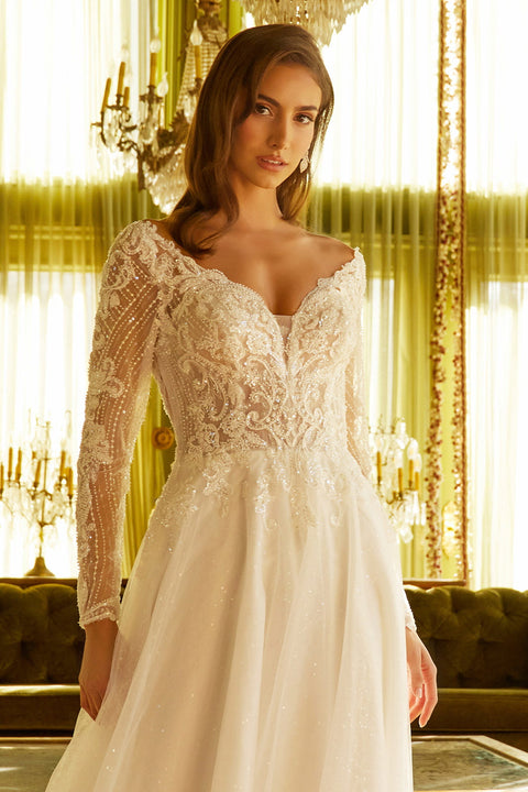 GLS Gloria GL3530 Long Sleeve Wedding Dress