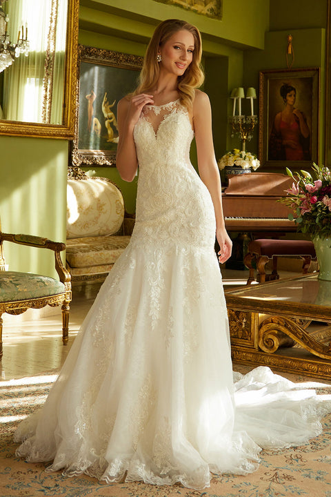 GLS Gloria GL3536 Sleeveless Mermaid Wedding Dress