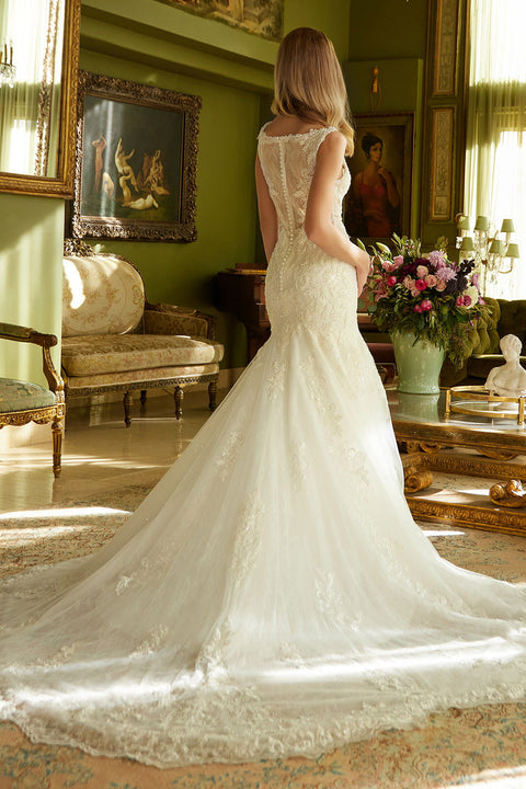 GLS Gloria GL3536 Sleeveless Mermaid Wedding Dress