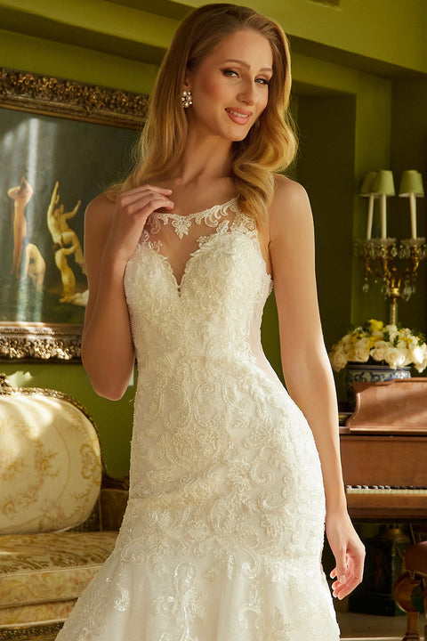 GLS Gloria GL3536 Sleeveless Mermaid Wedding Dress