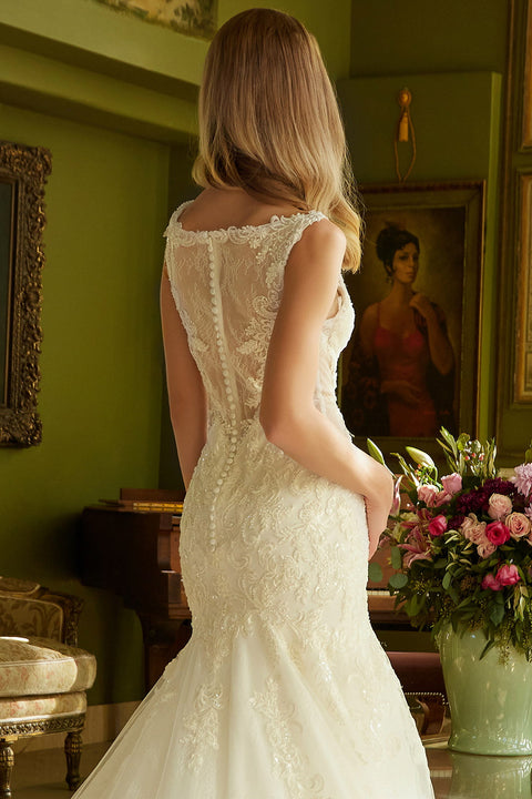 GLS Gloria GL3536 Sleeveless Mermaid Wedding Dress