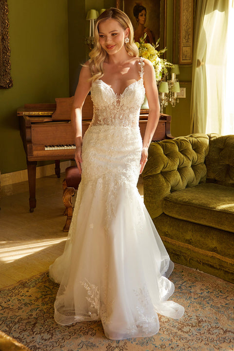 GLS Gloria GL3601 Applique Mermaid Wedding Dress