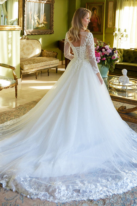 GLS Gloria GL3603 Long Sleeve Wedding Dress