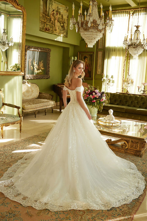 GLS Gloria GL3604 Off Shoulder Wedding Dress