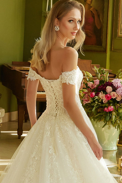 GLS Gloria GL3604 Off Shoulder Wedding Dress