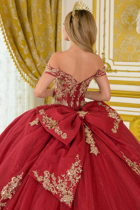 Elizabeth K GL3673 Off Shoulder Ball Quinceañera Dress