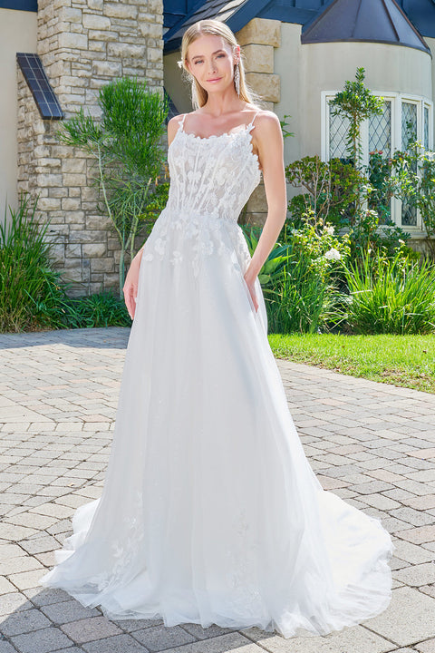 GLS Gloria GL3755 Sleeveless A-line Wedding Dress