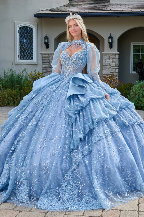 Elizabeth K GL3806 Strapless Bolero Ball Quinceañera Dress