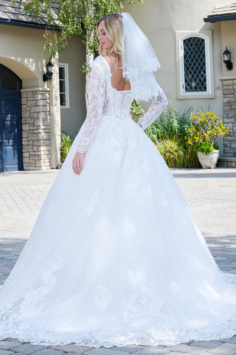 GLS Gloria GL3820 Long Sleeve Wedding Dress