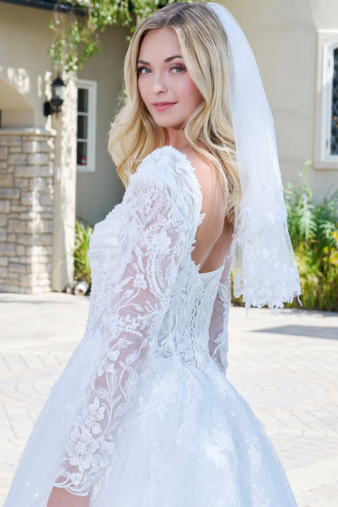 GLS Gloria GL3820 Long Sleeve Wedding Dress