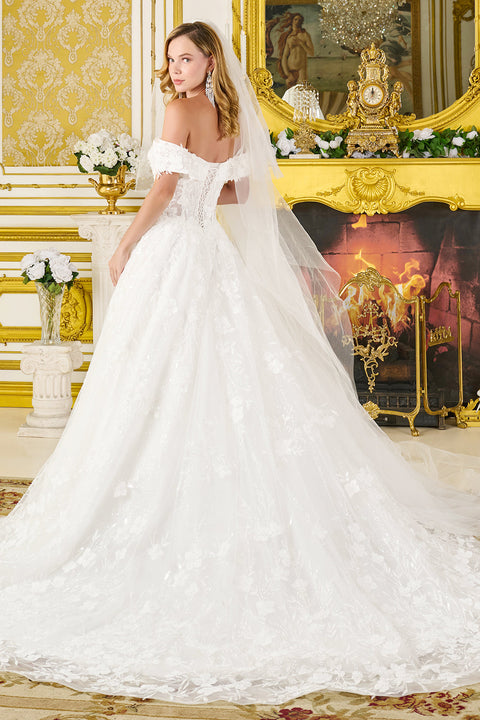GLS Gloria GL3821 Off Shoulder Wedding Dress