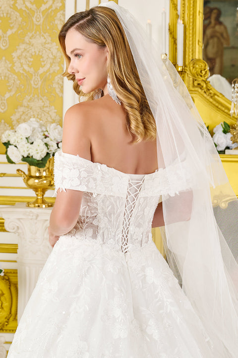 GLS Gloria GL3821 Off Shoulder Wedding Dress