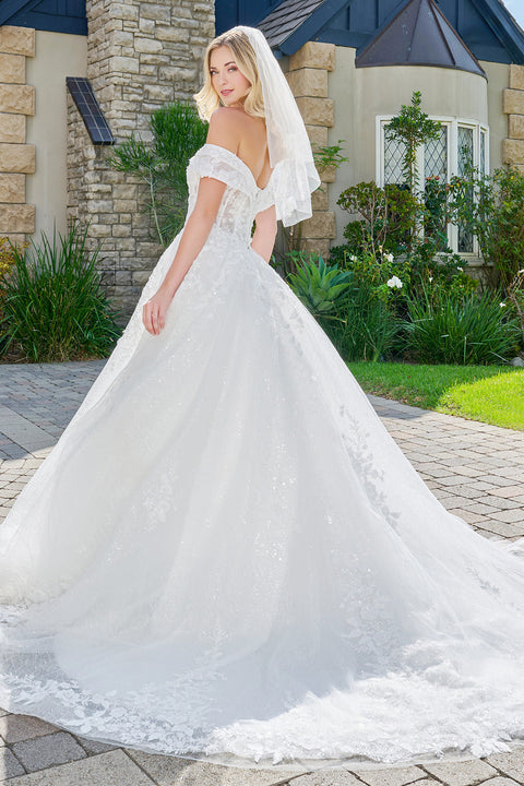 GLS Gloria GL3822 Off Shoulder Wedding Dress