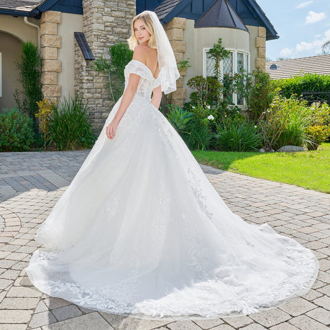 GLS Gloria GL3822 Off Shoulder Wedding Dress