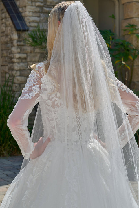 GLS Gloria GL3823 Long Sleeve Wedding Dress
