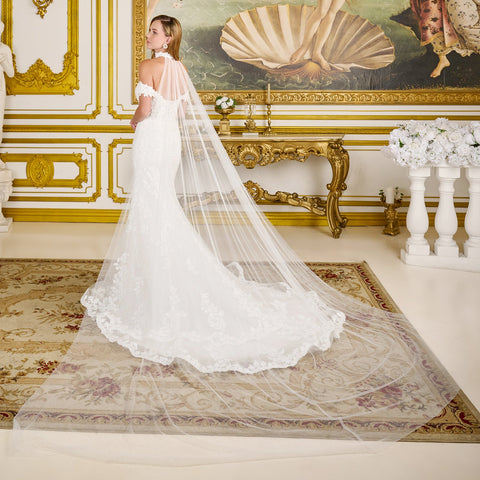 GLS Gloria GL3825 Fitted Off Shoulder Wedding Dress