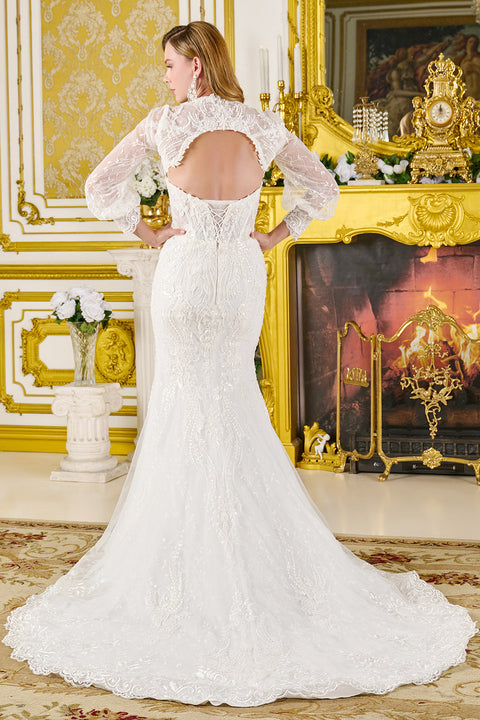 GLS Gloria GL3826 Strapless Bolero Wedding Dress