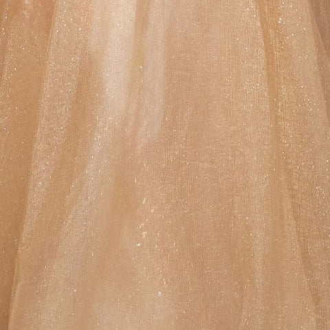 Ladivine CB170 beaded fitted strapless slit gown — product view