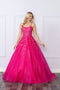 Sequin Applique Sleeveless Ball Gown by Nox Anabel H1271