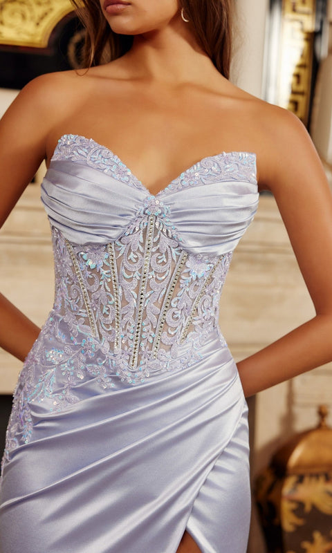 Nox Anabel H1876 Long Prom Gown with Elegant Silhouette